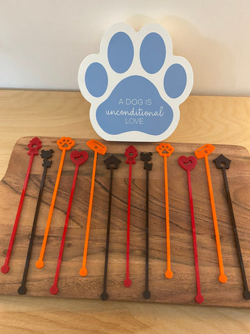 Dog Swizzle Sticks - Stir Sticks