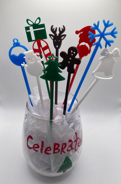 Christmas Swizzle Sticks - Stir Sticks